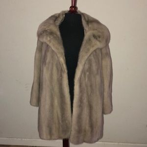 Authentic Vintage gray fur coat